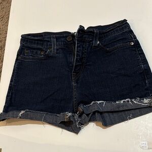 Levi’s Women's Dark Blue Denim Shorts